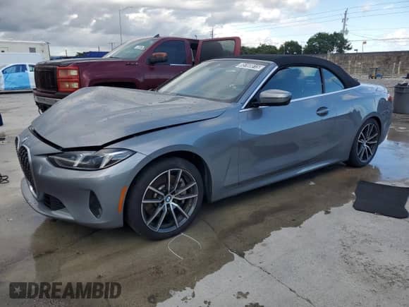 2025 BMW 4 Series 430i with VIN WBA33DB04SCT30862, listed as a Copart auction lot 85168815 with Not provided miles and Clean title. Bid and sale history available at DreamBid. Image 1.