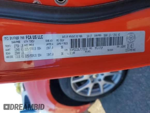 2018 Dodge Journey z VIN 3C4PDDCG6JT173318, wystawiony jako Copart lot #82512915 z przebiegiem 90 363 mil mil oraz Czysty tytuł • Clean title. Historia ofert i sprzedaży dostępna na DreamBid. Obrazek 13.