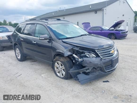 2014 Chevrolet Traverse LT with VIN 1GNKRGKD0EJ194903, listed as a IAAI auction lot 42992667 with Not provided miles and . Bid and sale history available at DreamBid. Image 1.