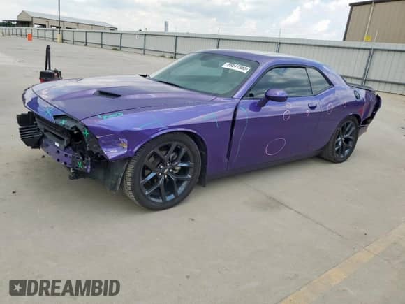 2023 Dodge Challenger SXT with VIN 2C3CDZAG3PH645222, listed as a Copart auction lot 69541955 with 41,130 mi miles and Salvage title. Bid and sale history available at DreamBid. Image 1.