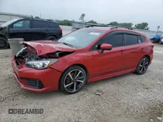 2020 Subaru Impreza Special Sports with VIN 4S3GTAM61L3705578, listed as a Copart auction lot 57214475 with 107,620 mi miles and Clean title. Bid and sale history available at DreamBid. Image 1.