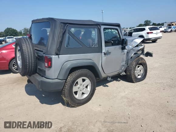 2015 Jeep Wrangler Sport with VIN 1C4AJWAGXFL549342, listed as a Copart auction lot 68863065 with 59,818 mi miles and Salvage title. Bid and sale history available at DreamBid. Image 3.