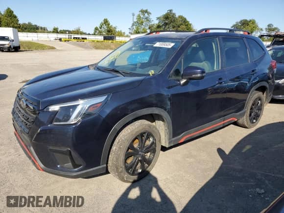 2022 Subaru Forester Special Sports z VIN JF2SKAJC0NH427383, wystawiony jako Copart lot #71889505 z przebiegiem 96 702 mil mil oraz Szkoda całkowita • Salvage title. Historia ofert i sprzedaży dostępna na DreamBid. Obrazek 1.