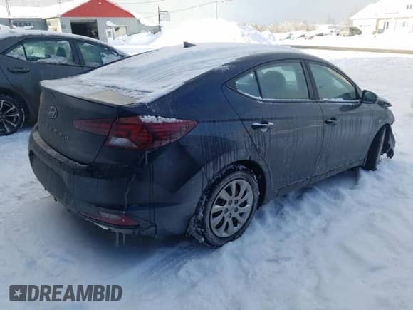 2020 Hyundai Elantra Value Edition with VIN KMHD84LF1LU946599, listed as a Copart auction lot 88288445 with 58,906 mi miles and Salvage title. Bid and sale history available at DreamBid. Image 3.