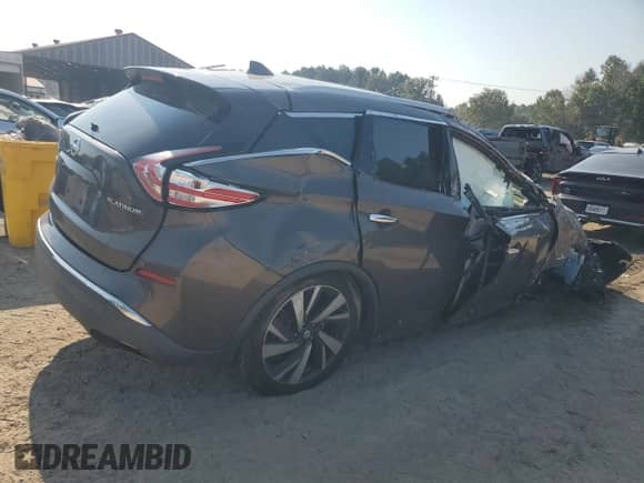 2016 Nissan Murano Platinum z VIN 5N1AZ2MG8GN171004, wystawiony jako Copart lot #80699115 z przebiegiem Nie podano mil oraz Szkoda całkowita • Salvage title. Historia ofert i sprzedaży dostępna na DreamBid. Obrazek 3.