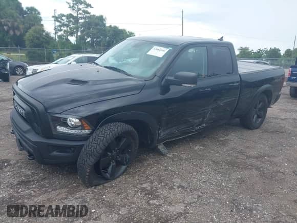 2019 Ram 1500 Warlock with VIN 1C6RR7GG8KS653117, listed as a IAAI auction lot 43084392 with 91,271 mi miles and . Bid and sale history available at DreamBid. Image 2.