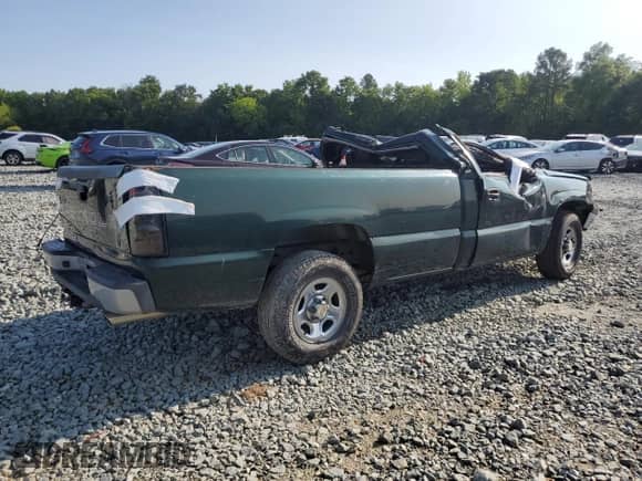 2004 Chevrolet Silverado 1500 Work Truck with VIN 1GCEC14V34Z277848, listed as a Copart auction lot 58920375 with Not provided miles and Salvage title. Bid and sale history available at DreamBid. Image 3.