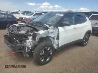 2018 Jeep Compass Trailhawk с VIN 3C4NJDDB4JT348331, выставлен на аукционе Copart как лот 65161015 с пробегом 88 310 миль миль и Списание • Salvage title. История ставок и продаж доступна на DreamBid. Изображение 1.