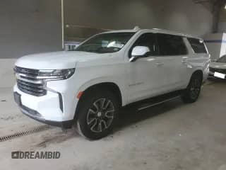 2021 Chevrolet Suburban LT с VIN 1GNSKCKD1MR383346, выставлен на аукционе Copart как лот 64476725 с пробегом 41 392 миль миль и Списание • Salvage title. История ставок и продаж доступна на DreamBid. Изображение 1.