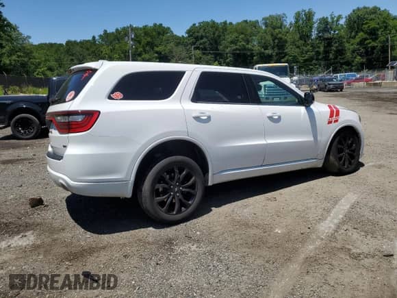 2020 Dodge Durango GT Plus with VIN 1C4RDJDG4LC142444, listed as a Copart auction lot 59317365 with 81,736 mi miles and Salvage title. Bid and sale history available at DreamBid. Image 3.