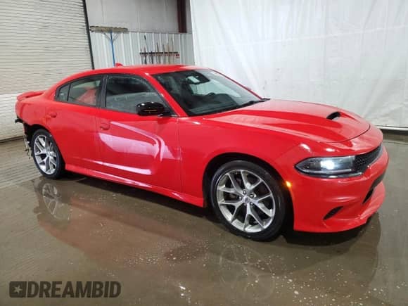 2023 Dodge Charger GT with VIN 2C3CDXHG1PH615386, listed as a Copart auction lot 82122635 with 60,162 mi miles and Salvage title. Bid and sale history available at DreamBid. Image 4.