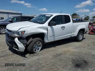 2021 Chevrolet Colorado 2WD Work Truck with VIN 1GCHSBEN2M1155534, listed as a Copart auction lot 65163364 with 136,246 mi miles and Salvage title. Bid and sale history available at DreamBid. Image 1.