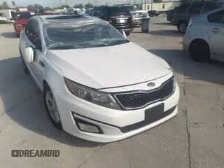 2014 Kia Optima LX with VIN 5XXGM4A77EG262559, listed as a IAAI auction lot 34008405 with Not provided miles and . Bid and sale history available at DreamBid. Image 1.