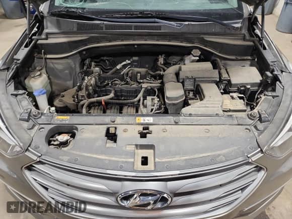 2017 Hyundai Santa Fe 2.4L with VIN 5NMZTDLB2HH001620, listed as a Copart auction lot 86635355 with 84,897 mi miles and Clean title. Bid and sale history available at DreamBid. Image 12.