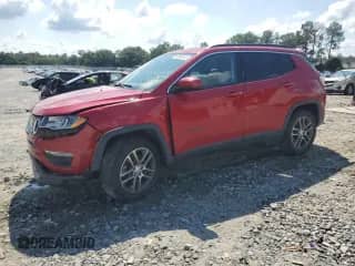 2018 Jeep Compass Latitude with VIN 3C4NJCBB9JT122041, listed as a Copart auction lot 69098145 with 87,376 mi miles and Salvage title. Bid and sale history available at DreamBid. Image 1.