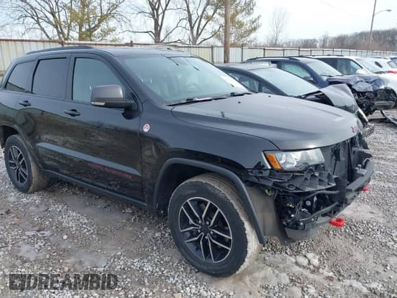2019 Jeep Grand Cherokee Trailhawk z VIN 1C4RJFLTXKC696820, wystawiony jako IAAI lot #41443851 z przebiegiem 50 848 mil mil oraz . Historia ofert i sprzedaży dostępna na DreamBid. Obrazek 1.