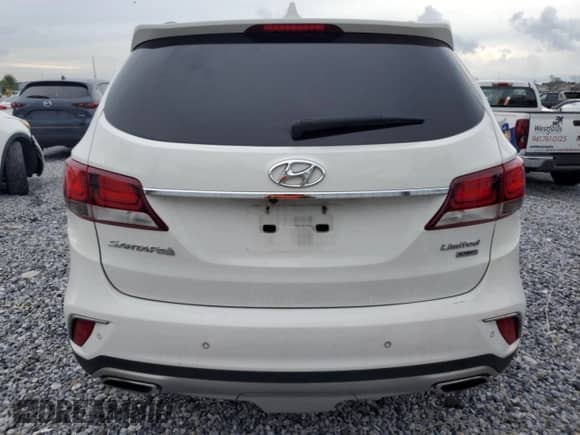 2017 Hyundai Santa Fe Limited Ultimate z VIN KM8SR4HF4HU179125, wystawiony jako Copart lot #71579145 z przebiegiem 104 086 mil mil oraz Szkoda całkowita • Salvage title. Historia ofert i sprzedaży dostępna na DreamBid. Obrazek 6.