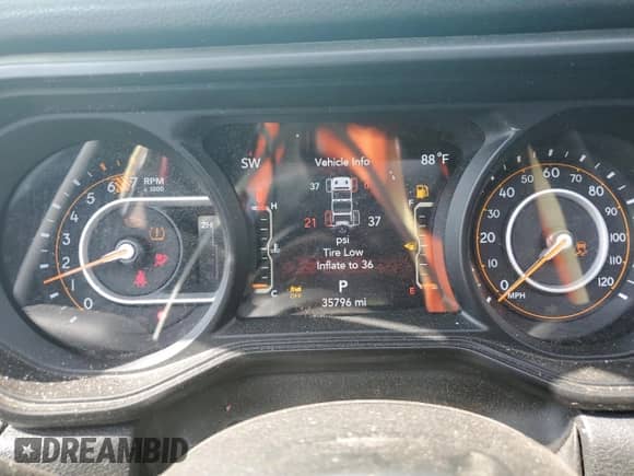 2024 Jeep Wrangler Sport S с VIN 1C4PJXDG5RW246631, выставлен на аукционе Copart как лот 62352605 с пробегом 35 796 миль миль и Списание • Salvage title. История ставок и продаж доступна на DreamBid. Изображение 9.