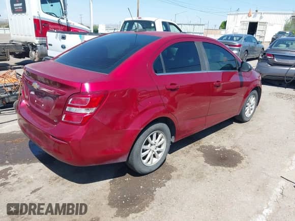 2017 Chevrolet Sonic LT with VIN 1G1JD5SH3H4157883, listed as a IAAI auction lot 43061855 with 159,868 mi miles and . Bid and sale history available at DreamBid. Image 4.