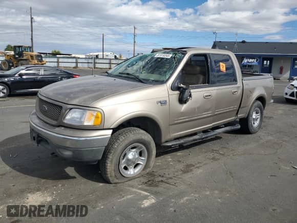 2003 Ford F-150 XLT with VIN 1FTRW08L93KB25558, listed as a Copart auction lot 81910345 with 169,885 mi miles and Salvage title. Bid and sale history available at DreamBid. Image 1.