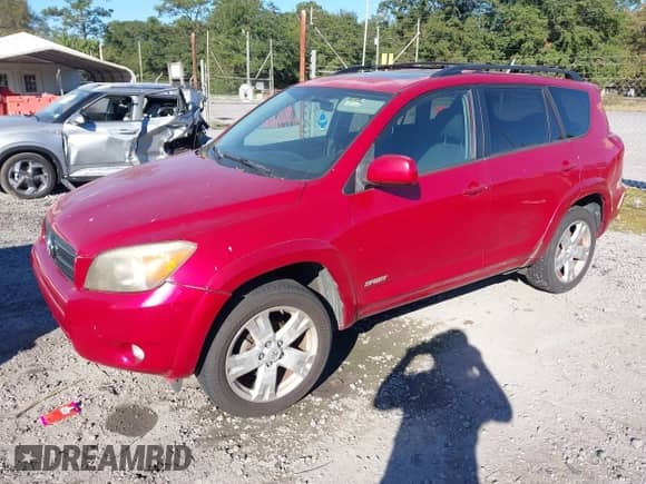 2007 Toyota RAV4 Sport with VIN JTMBD32V775092745, listed as a IAAI auction lot 43497621 with 200,620 mi miles and . Bid and sale history available at DreamBid. Image 2.