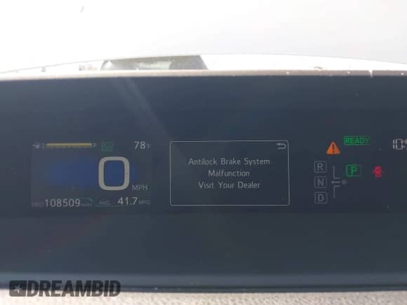 2017 Toyota Prius Two с VIN JTDKBRFU5H3037394, выставлен на аукционе IAAI как лот 43143552 с пробегом 108 509 миль миль и . История ставок и продаж доступна на DreamBid. Изображение 7.