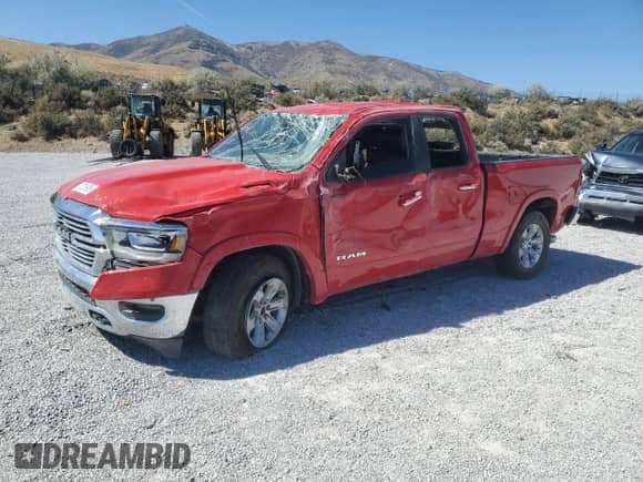 2020 Ram 1500 Laramie с VIN 1C6SRFDT9LN124837, выставлен на аукционе Copart как лот 71231905 с пробегом 100 393 миль миль и Списание • Salvage title. История ставок и продаж доступна на DreamBid. Изображение 1.