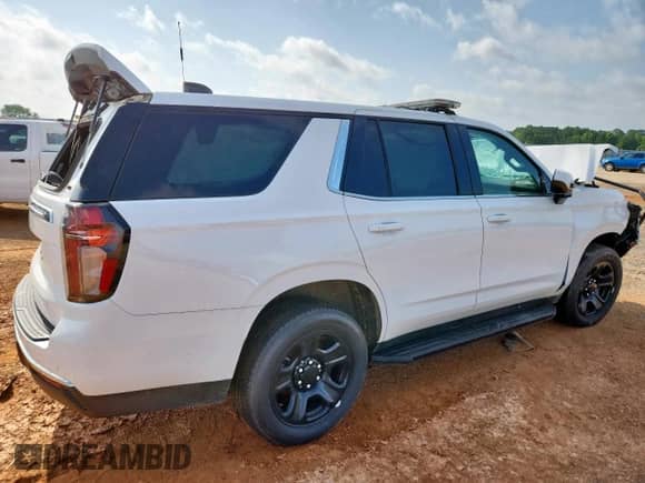 2023 Chevrolet Tahoe Commercial with VIN 1GNSCLED3PR413458, listed as a Copart auction lot 60437905 with Not provided miles and Salvage title. Bid and sale history available at DreamBid. Image 3.