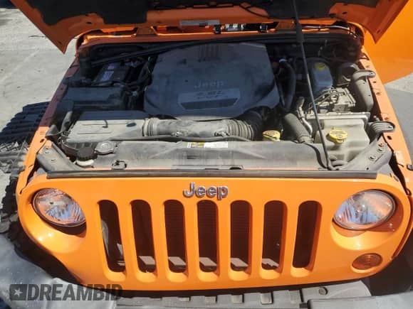 2013 Jeep Wrangler Rubicon 10th Anniversary with VIN 1C4BJWCG5DL502038, listed as a Copart auction lot 64360255 with 46,288 mi miles and Salvage title. Bid and sale history available at DreamBid. Image 11.