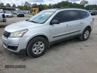 2014 Chevrolet Traverse LS z VIN 1GNKRFKD1EJ249806, wystawiony jako Copart lot #90270255 z przebiegiem 237 118 mil mil oraz Czysty tytuł • Clean title. Historia ofert i sprzedaży dostępna na DreamBid. Obrazek 1.
