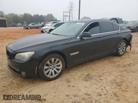 2010 BMW 7 Series 750i xDrive with VIN WBAKC6C57ACL67534, listed as a Copart auction lot 51488665 with 139,400 mi miles and Salvage title. Bid and sale history available at DreamBid. Image 1.