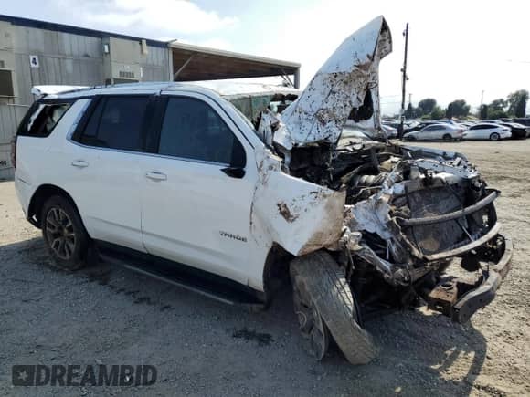 2023 Chevrolet Tahoe LT z VIN 1GNSCNKD3PR503919, wystawiony jako Copart lot #59973305 z przebiegiem Nie podano mil oraz Szkoda całkowita • Salvage title. Historia ofert i sprzedaży dostępna na DreamBid. Obrazek 4.