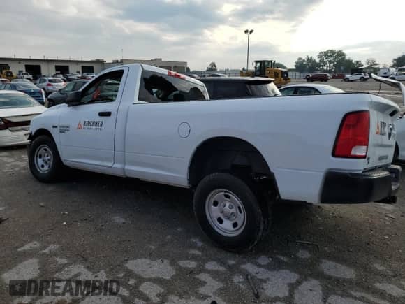 2022 Ram 1500 Tradesman with VIN 3C6JR6DT4NG193376, listed as a Copart auction lot 62608504 with 54,285 mi miles and Salvage title. Bid and sale history available at DreamBid. Image 2.