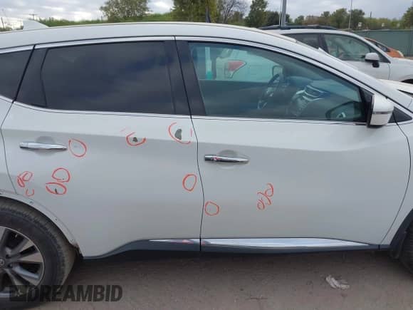 2017 Nissan Murano S with VIN 5N1AZ2MG7HN169696, listed as a IAAI auction lot 43514941 with 114,066 mi miles and . Bid and sale history available at DreamBid. Image 13.