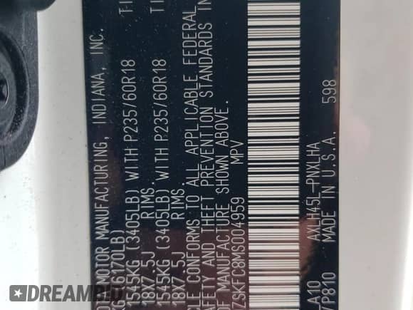 2021 Toyota Sienna Limited z VIN 5TDZSKFC8MS004959, wystawiony jako Copart lot #60441665 z przebiegiem 62 494 mil mil oraz Szkoda całkowita • Salvage title. Historia ofert i sprzedaży dostępna na DreamBid. Obrazek 13.