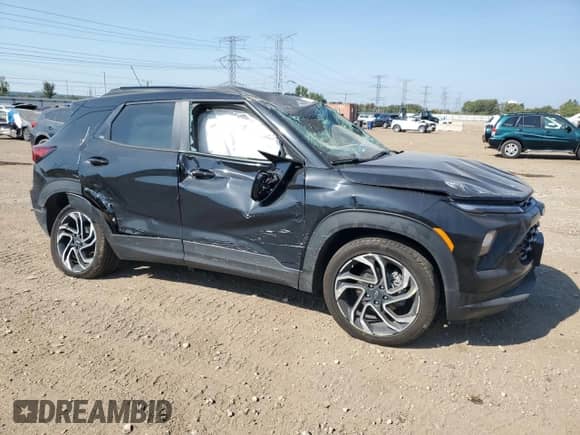 2024 Chevrolet TrailBlazer RS с VIN KL79MUSLXRB066337, выставлен на аукционе Copart как лот 81097805 с пробегом 21 061 миль миль и Списание • Salvage title. История ставок и продаж доступна на DreamBid. Изображение 4.