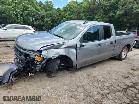 2024 Chevrolet Silverado 1500 Work Truck with VIN 1GCRAAEKXRZ315854, listed as a Copart auction lot 60700275 with 19,002 mi miles and Salvage title. Bid and sale history available at DreamBid. Image 1.