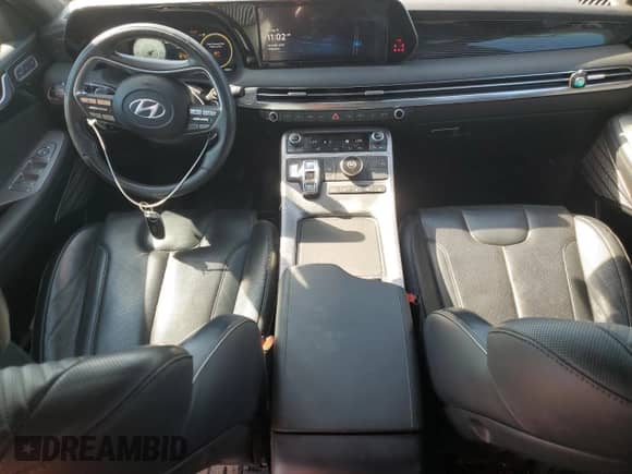 2023 Hyundai Palisade Calligraphy with VIN KM8R74GEXPU513623, listed as a Copart auction lot 81415935 with 47,691 mi miles and Salvage title. Bid and sale history available at DreamBid. Image 8.