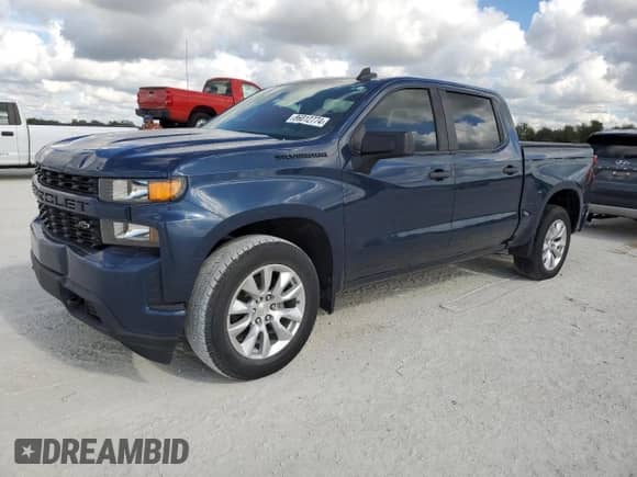 2022 Chevrolet Silverado 1500 Custom with VIN 1GCPWBEK5NZ227707, listed as a Copart auction lot 86012774 with 77,077 mi miles and Non repairable. Bid and sale history available at DreamBid. Image 1.