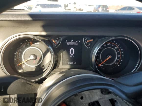 2022 Jeep Wrangler Sport с VIN 1C4HJXAG5NW235311, выставлен на аукционе Copart как лот 45044255 с пробегом 27 280 миль миль и Списание • Salvage title. История ставок и продаж доступна на DreamBid. Изображение 9.