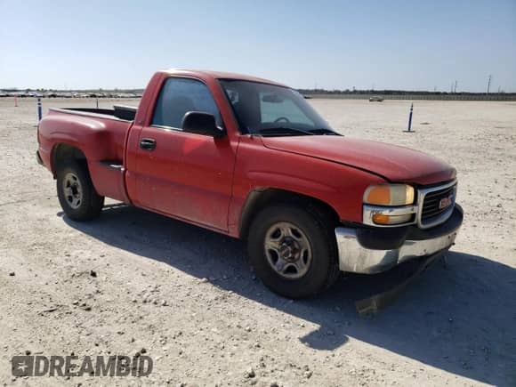 2001 GMC Sierra 1500 SL with VIN 1GTEC14W51Z261669, listed as a Copart auction lot 49063965 with Not provided miles and Salvage title. Bid and sale history available at DreamBid. Image 4.