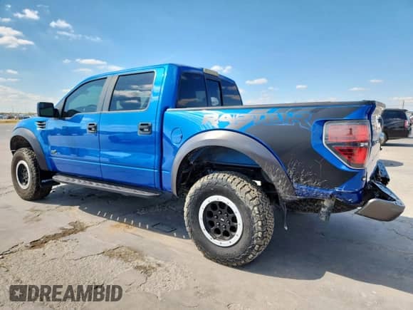2014 Ford F-150 SVT Raptor z VIN 1FTFW1R62EFB99837, wystawiony jako Copart lot #83850075 z przebiegiem 120 883 mil mil oraz Szkoda całkowita • Salvage title. Historia ofert i sprzedaży dostępna na DreamBid. Obrazek 2.