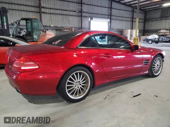 2005 Mercedes-Benz SL 500 with VIN WDBSK75F35F102923, listed as a Copart auction lot 85720065 with Not provided miles and Salvage title. Bid and sale history available at DreamBid. Image 3.