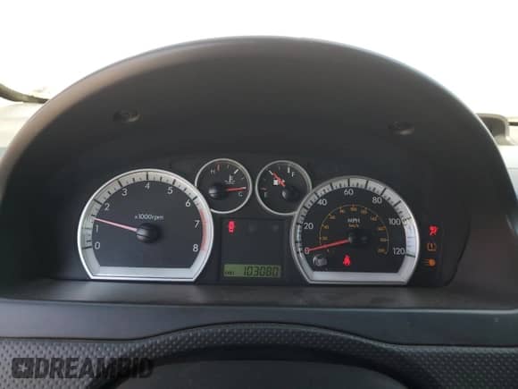 2009 Chevrolet Aveo 1LT with VIN KL1TD56E19B377365, listed as a Copart auction lot 81434555 with 103,080 mi miles and Salvage title. Bid and sale history available at DreamBid. Image 9.