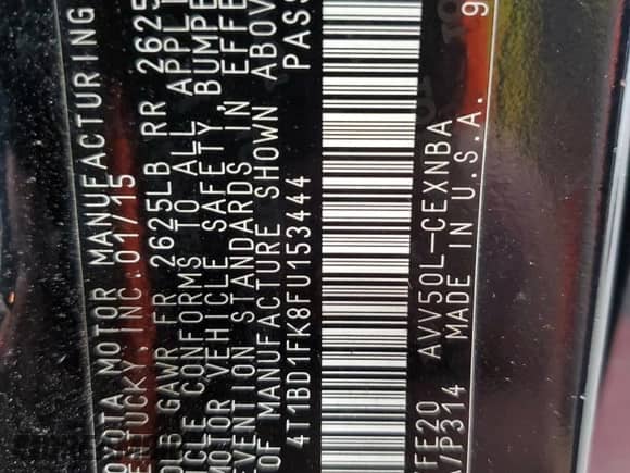 2015 Toyota Camry LE с VIN 4T1BD1FK8FU153444, выставлен на аукционе Copart как лот 69915475 с пробегом 188 828 миль миль и Списание • Salvage title. История ставок и продаж доступна на DreamBid. Изображение 12.