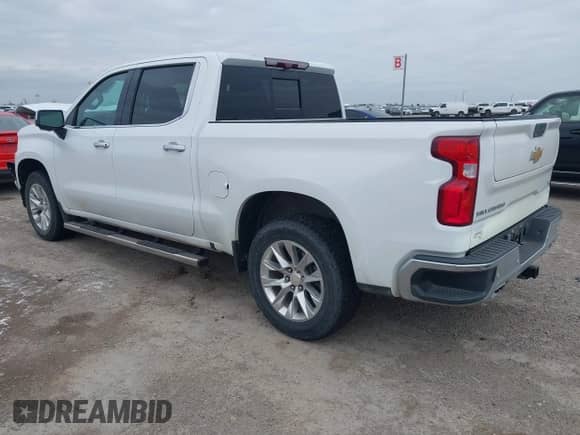 2021 Chevrolet Silverado 1500 LTZ with VIN 3GCUYGET3MG338547, listed as a IAAI auction lot 41621179 with 25,335 mi miles and . Bid and sale history available at DreamBid. Image 3.