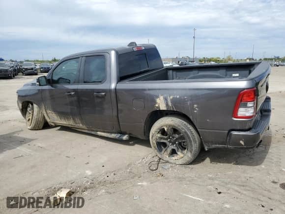 2021 Ram 1500 Big Horn with VIN 1C6SRFBT5MN682981, listed as a Copart auction lot 80317015 with 34,431 mi miles and Clean title. Bid and sale history available at DreamBid. Image 2.