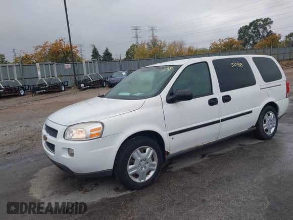 2008 Chevrolet Uplander LS с VIN 1GNDV23WX8D197463, выставлен на аукционе IAAI как лот 43495098 с пробегом 147 683 миль миль и . История ставок и продаж доступна на DreamBid. Изображение 2.