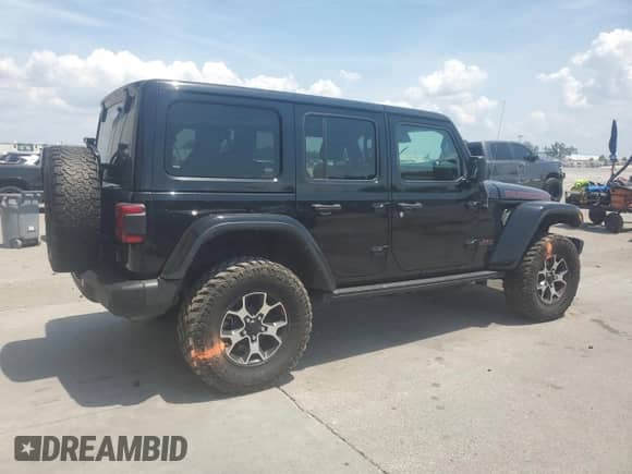 2022 Jeep Wrangler Unlimited Rubicon с VIN 1C4HJXFG1NW193437, выставлен на аукционе Copart как лот 57137365 с пробегом 56 732 миль миль и Списание • Salvage title. История ставок и продаж доступна на DreamBid. Изображение 3.