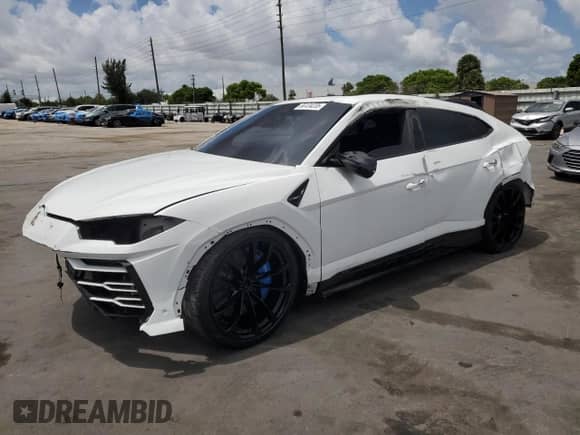 2019 Lamborghini Urus с VIN ZPBUA1ZL1KLA01041, выставлен на аукционе Copart как лот 56124235 с пробегом Не указан миль и Чистый • Clean title. История ставок и продаж доступна на DreamBid. Изображение 1.
